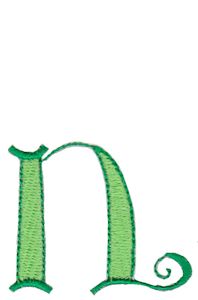 Dominique Alphabet Lower Case n