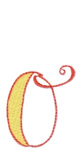 Dominique Alphabet Lower Case o