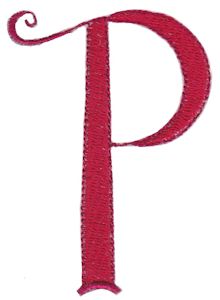 Dominique Alphabet Lower Case p