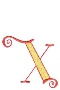 Dominique Alphabet Lower Case x