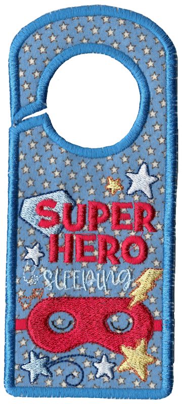 Superhero Sleeping Door Hanger
