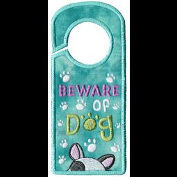Beware Of Dog Door Hanger