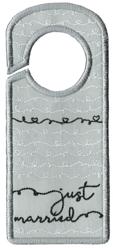 Just Married Door Hanger