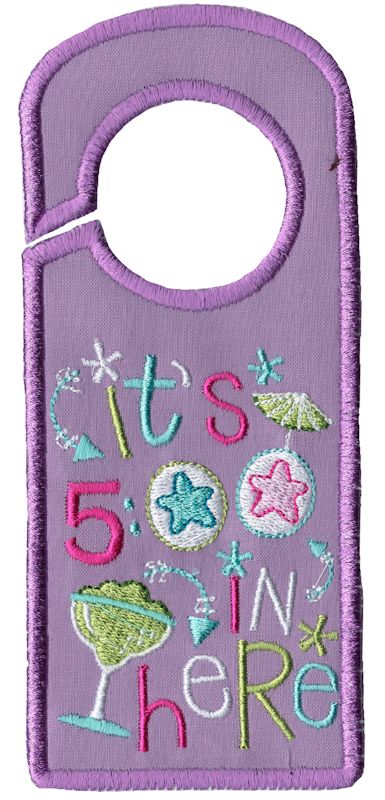 It's 5 pm In Here Door Hanger