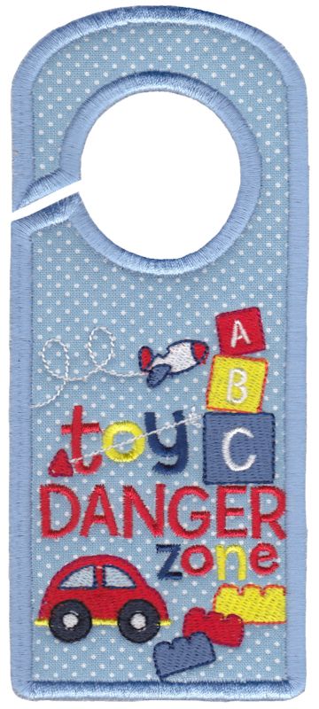 Toy Danger Zone Door Hanger