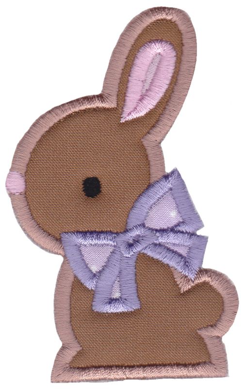 Chocolate Bunny Applique