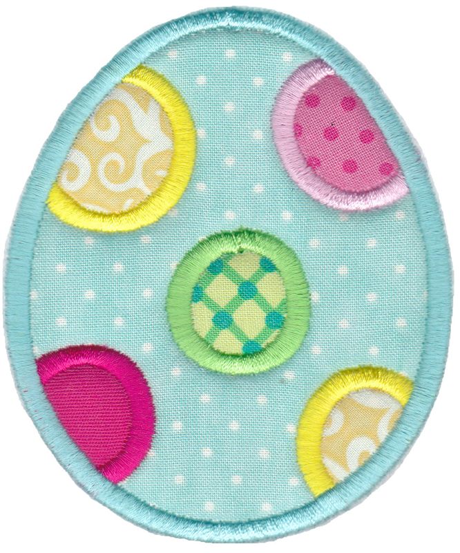 Polka Dot Easter Egg Applique