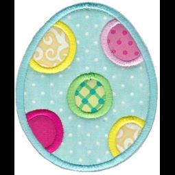 Polka Dot Easter Egg Applique