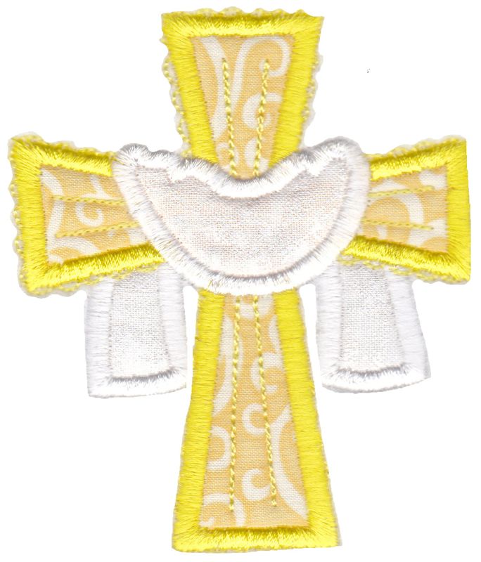 Cross and Shroud Applique