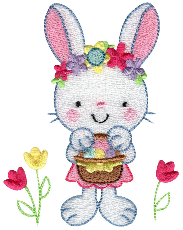 Flower Garland Bunny and Chick