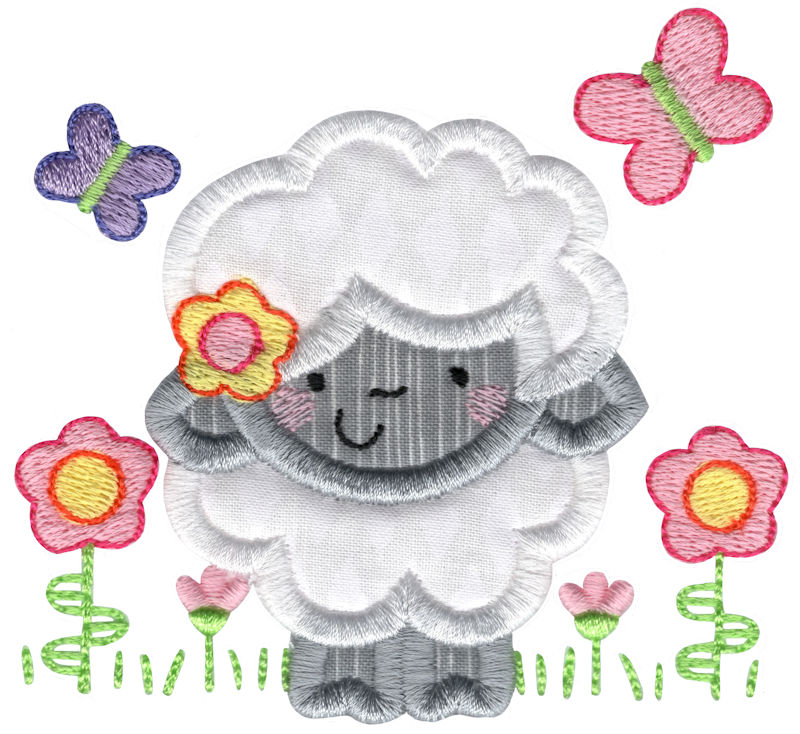 Butterfly Lamb Applique