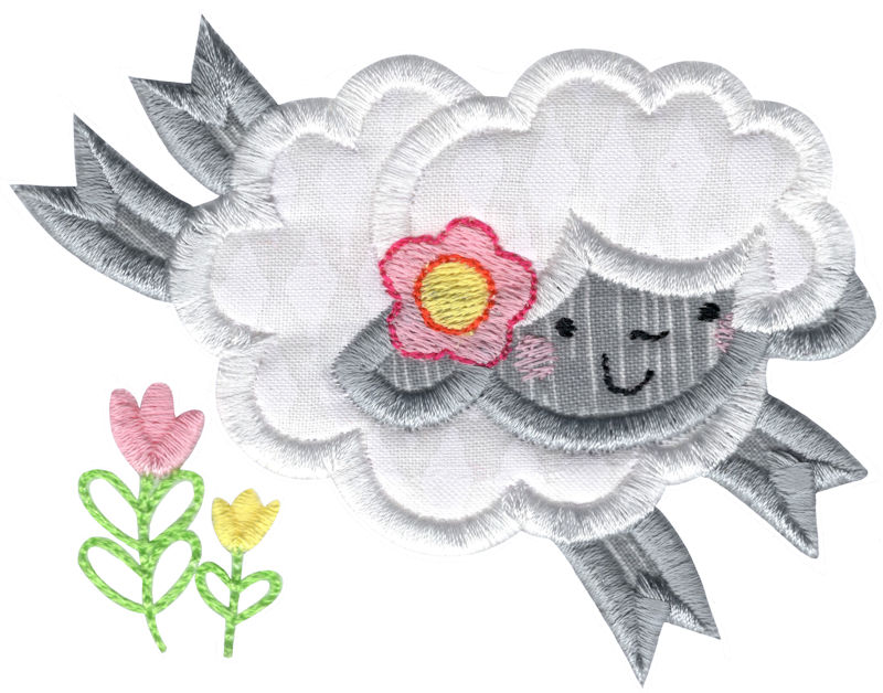 Leaping Lamb Applique