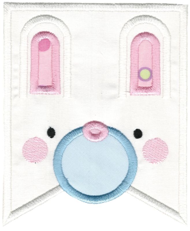 Easter Bunny Face Flag