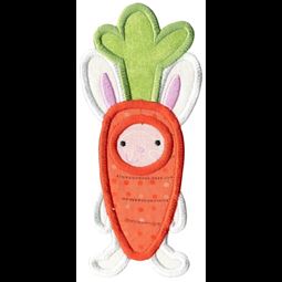 Easter Bunny In Carrot Costume Applique