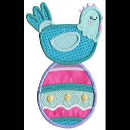 Chicken and Easter Egg Applique