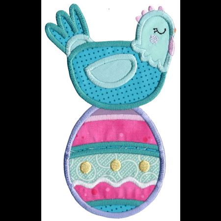 Chicken and Easter Egg Applique