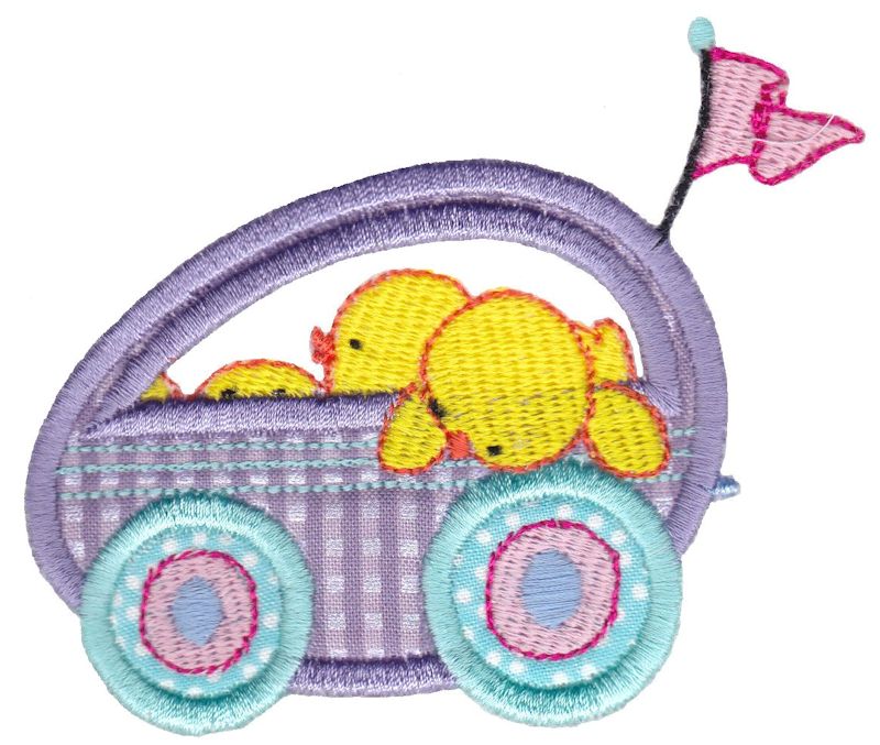 Easter Train Applique 12