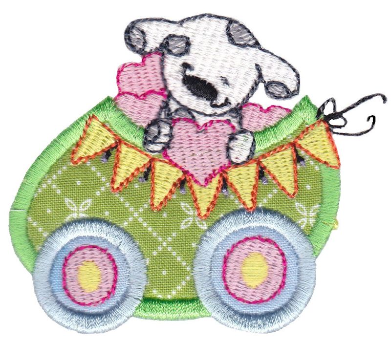 Easter Train Applique 14