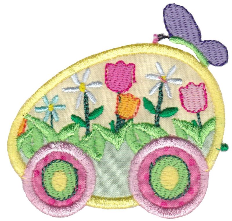 Easter Train Applique 15