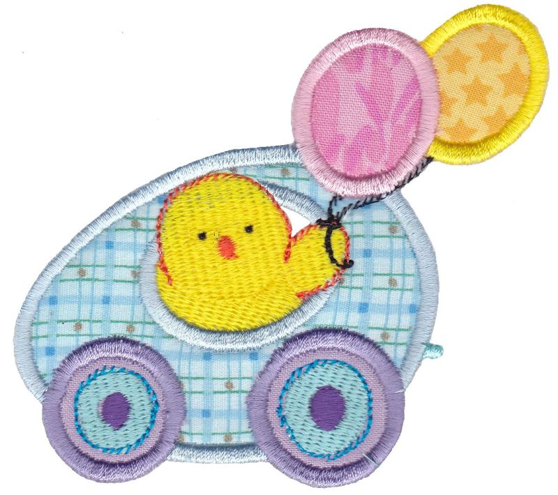 Easter Train Applique 7