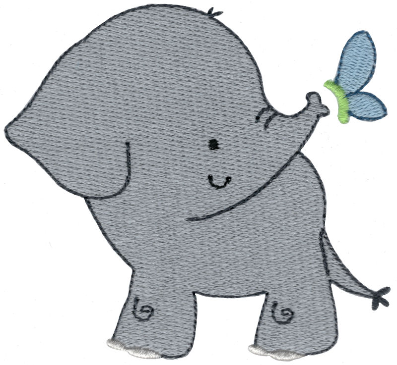 Elephant and Butterfly