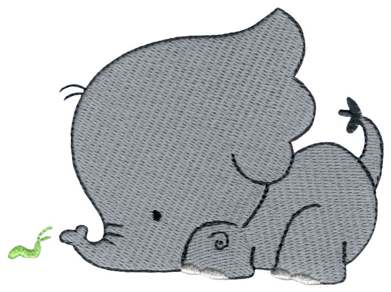 Elephant and Caterpillar