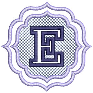 Embossed Monogram Patterns Embossed Monogram Font Embroidery Designs - Bunnycup Embroidery