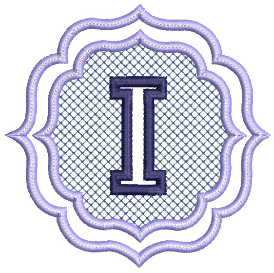 Embossed Monogram Font I