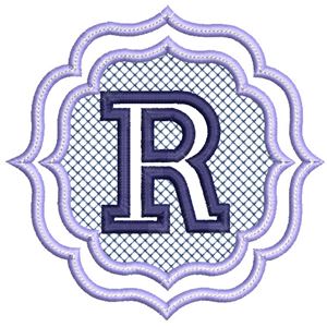 Embossed Monogram Patterns Embossed Monogram Font Embroidery Designs - Bunnycup Embroidery