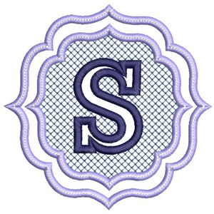 Embossed Monogram Patterns Embossed Monogram Font Embroidery Designs - Bunnycup Embroidery