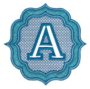 Embossed Monogram Font