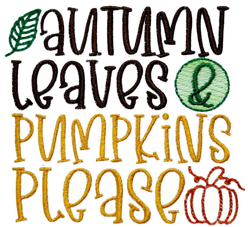 Autumn Leaves And Pumpkins Please