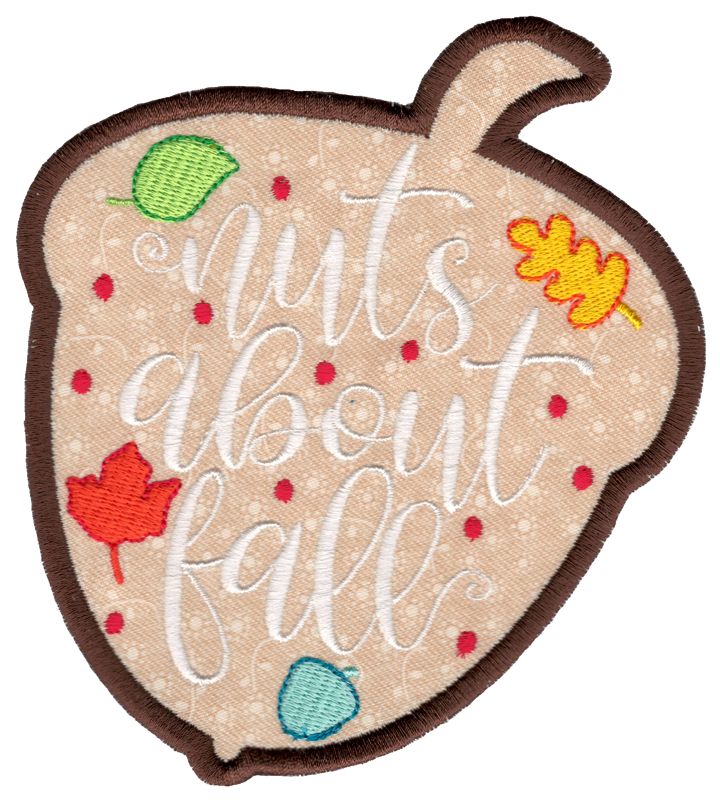I'm Nuts About You Acorn Applique