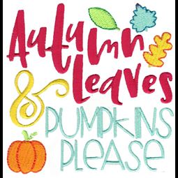 Autumn Leaves And Pumpkins Please 1