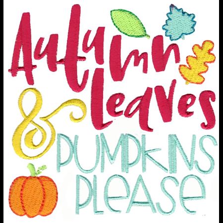 Autumn Leaves And Pumpkins Please 1