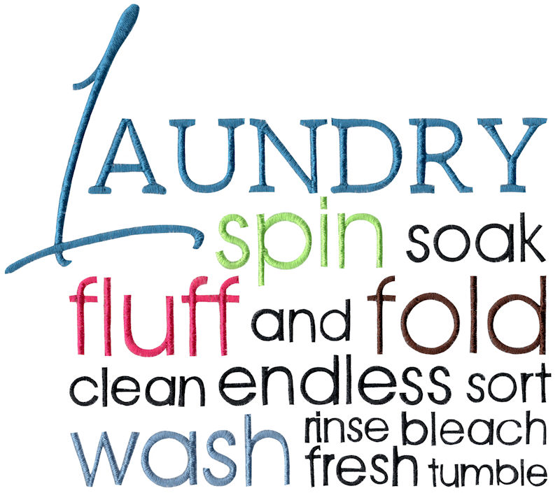 Laundry Word Art