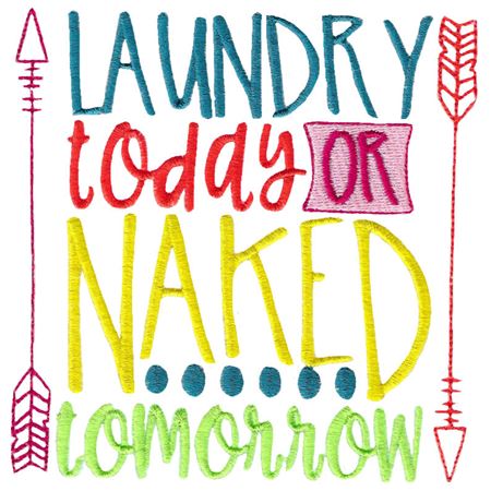 Laundry Today Or Naked Tomorrow
