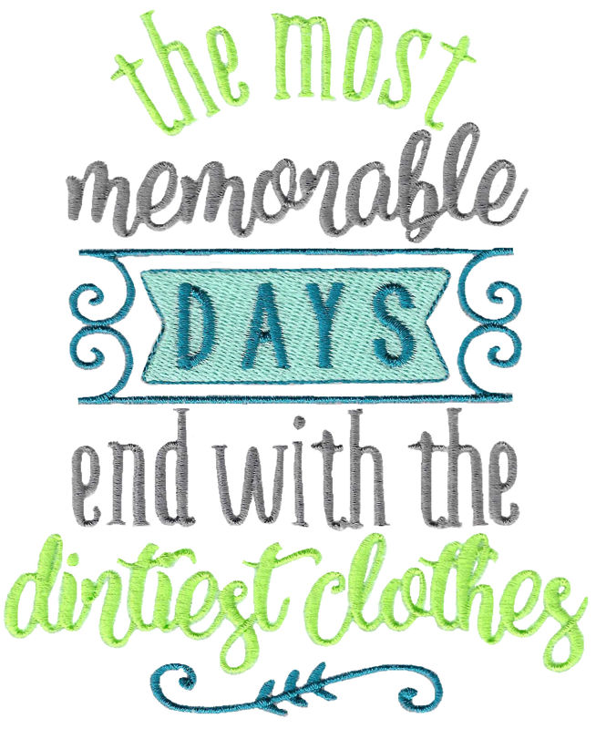 The Most Memorable Days End With The Dirtiest Laundry