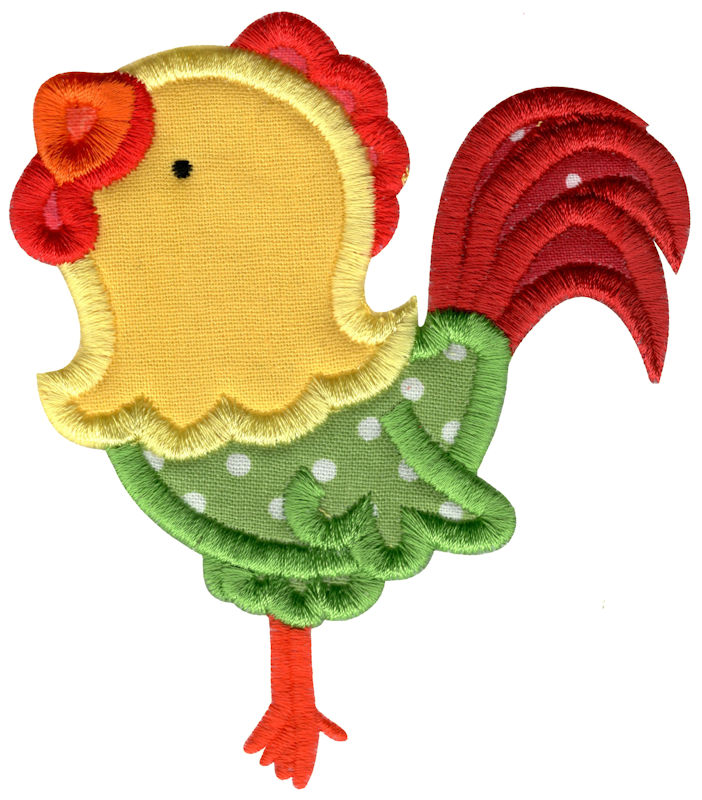 Applique Rooster
