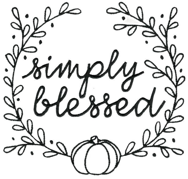 Simply Blessed Pumpkin Wreath