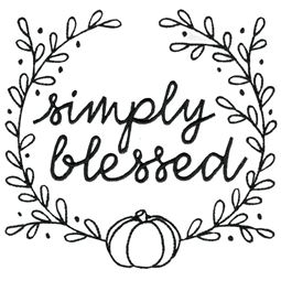 Simply Blessed Pumpkin Wreath