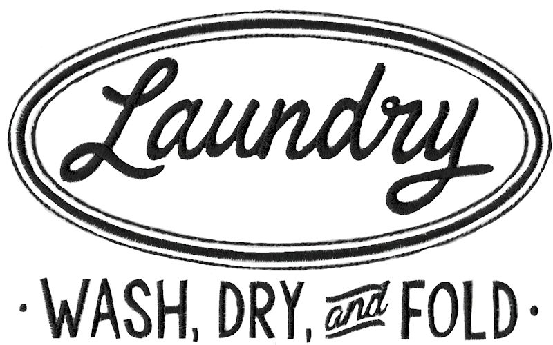 Retro Laundry Wash Dry And Fold