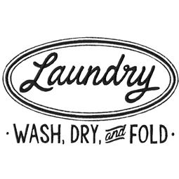 Retro Laundry Wash Dry And Fold