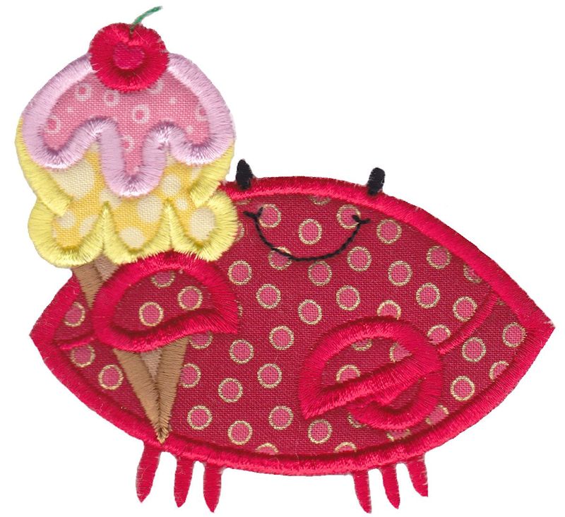 Ice cream Crab Applique