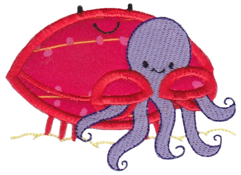 Best Friends Crab Applique
