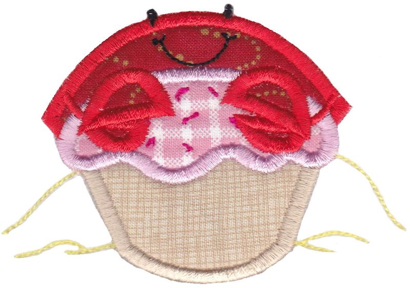 Cupcake Crab Applique