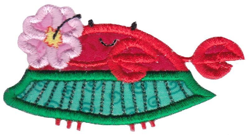Hula Dancer Crab Applique