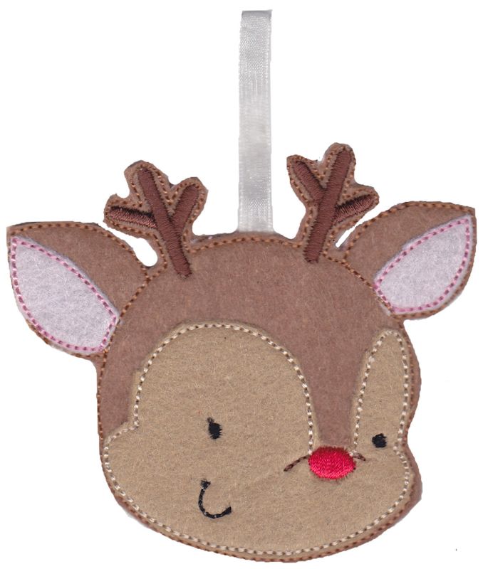 Reindeer Christmas Ornament and Feltie