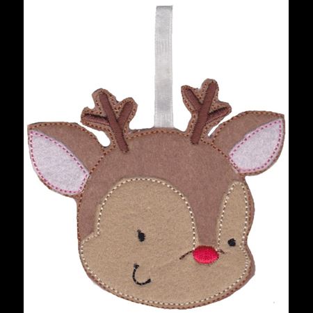 Reindeer Christmas Ornament and Feltie