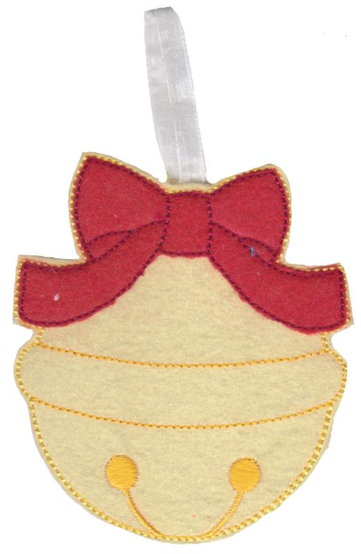 Christmas Bell Ornament and Feltie